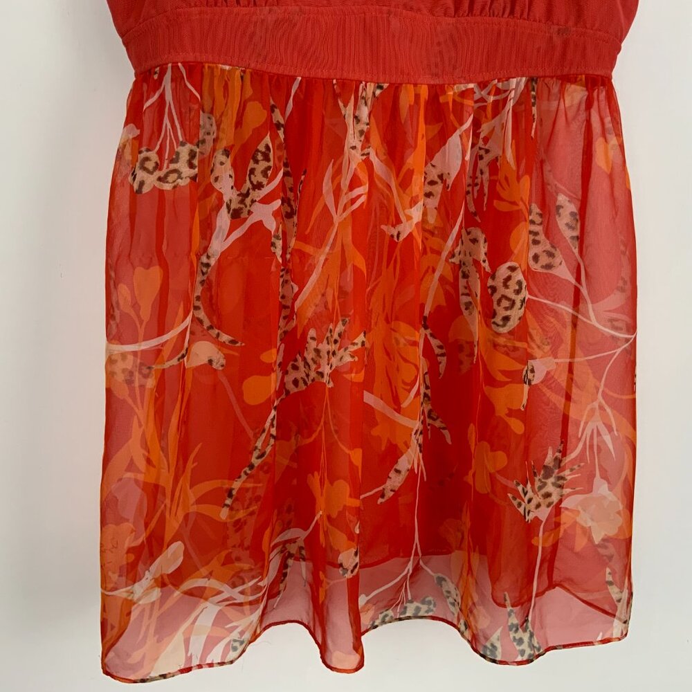 New Victoria's Secret Very Sexy Babydoll Slip Dress Chemise Orange Sz S - Picture 10 of 16